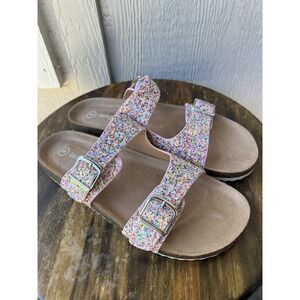 Girls' Drew Slip-On Footbed Sandals multicolor - Cat & Jack Size 5 (Fits Like 7)